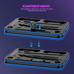 PlayCool all-in-one Multifunctionele RGB Oplaadstation- en Displaystandaard Geschikt voor PlayStation 5/ PS5 Slim/ PS5 Pro (Disc & Digital) & PlayStation Portal (incl. Screen Protector) - DualSense (Edge) controller — thumbnail 5