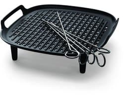 Philips Grill Set Airfryer Accessoire - HD9946/00 - Geschikt voor Philips - Grillplaat met 5 spiesen