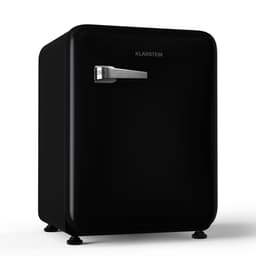 Klarstein Mini-Koelkast Audrey Evo 68L retro Mini koelkast - stil 40 dB, compact koelkast klein met verstelbare , omkeerbare deur, mechanisch Thermostaat, zwart, ideaal voor slaapkamer en kantoren - voor Hotelkamer voor Slaapkamer — thumbnail 1
