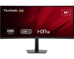 Viewsonic VA3820C computer monitor 96,5 cm (38") 3840 x 1600 Pixels Wide Quad HD+ LED Zwart