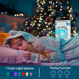 Mini Draagbare Air Conditioner Fan Ventilator - Verkoeld, Bevochtigd, Draagbare kleine water cooler & Aroma Diffuser. — thumbnail 5