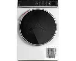 Sharp KDNL0S9GW21BE - warmtepomp droger - 10 KG - 15 programma's - trommelverlichting - wit