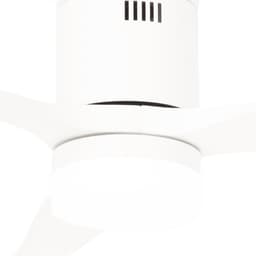 CREATE - Plafondventilator 40W silent Ø132 cm 100% hout - Met Verlichting drie temperaturen - Met Afstandsbediening - 6 Snelheden - Timer - Zomer/Winter functie - Wit - WIND CALM LINE — thumbnail 4