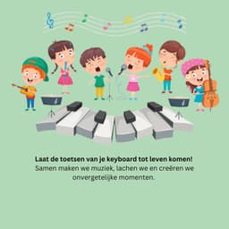 MoMiKa Kindvriendelijk Keyboard – 61 Toetsen, 32 Geluidsopties, Microfoon, 67,5 cm Breed - Stroom- en Batterijfunctie – Muziek Instrument - Piano – Ideaal Cadeau voor Kinderen! — thumbnail 5