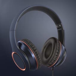 StayPowered Hoofdtelefoon - Kraakhelder Geluid - Maximaal Comfort - Ultrabrede Compatibiliteit - Knoopvrij Nylon Koord - Lichtgewicht & Opvouwbaar - Ingebouwde Microfoon - Verstelbaar Design - Zwart/Goud - Levering Sneller Dan Aangegeven! — thumbnail 5