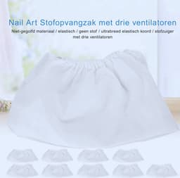 Nagel Stofzuiger En Vuile Niet-Geweven Stofzuiger - 2-In-1 Vacuüm Reinigingstool Voor Perfecte Nagelverzorging — thumbnail 2