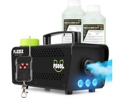 Party Rookmachine - 500 Watt - Fuzzix F503L - Rook machine met ingebouwde RGB Leds - 2 Liter rookvloeistof
