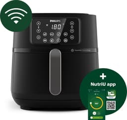 Philips 5000 series Airfryer - XXL Connected - HD9285/90 - 7.2L - Tot 6 Personen - Zwart — thumbnail 2