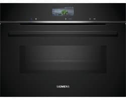Siemens CM736GAB1 - iQ700 - Compacte inbouw bakoven met magnetron - 60cm x 45cm - varioSpeed: bereid de meest voortreffelijke gerechten tot wel 50% sneller - Home connect - Makkelijker schoon dankzij de gecoate achterwand — afbeelding 1