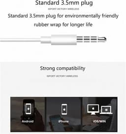 VEXON buds - Bluetooth oordopjes - in ear - oortjes - Oordopjes - Draadloze oordopjes - Draadloze bluetooth oordoppen - Pro 5 Oordoppen - Bluetooth oortjes - Wit — thumbnail 3
