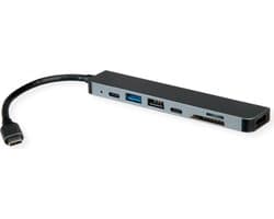 ROLINE dockingstation USB Type C, 4K HDMI , 1x USB2.0 (A), 2x USB3.2 Gen1 (A+C), 1x PD, SD/MicroSD