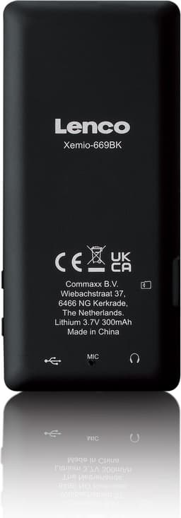 Lenco Xemio-669BK - MP3/MP4 speler met LCD scherm en 8GB intern geheugen - Zwart — thumbnail 2