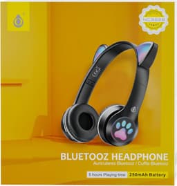 M.TK Draadloze Koptelefoon voor kinderen Zwart Kleur - Bluetooth Hoofdtelefoon 5 uur ononderbroken speeltijd - Kinder Hoofdtelefoon-Draadloze Koptelefoon - Zwart Kleur — thumbnail 3