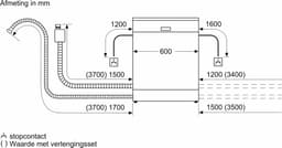 Siemens SN23EC03ME - iQ300 - Vrijstaande Vaatwasser - Zwart - Home Connect - varioSpeed Plus je vaat tot wel drie keer zo snel schoon - Intelligent autoOpen dry: snel en energiezuinig — thumbnail 16