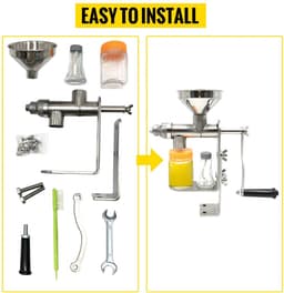 Handmatige oliepersmachine Olie-extractor Handpers Moeren Zaad Keukengereedschap Aan — thumbnail 4
