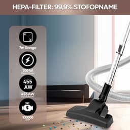 AG3300 Stofzuiger Zonder Zak - Stofzuigers - Vacuum Cleaner Zakloos - Geschikt Voor Dierenharen - Sterke Zuigkracht - HEPA Filter - Compact, Licht & Krachtig - Gemakkelijk Schoon Te Maken -Beige/Bruin — thumbnail 4