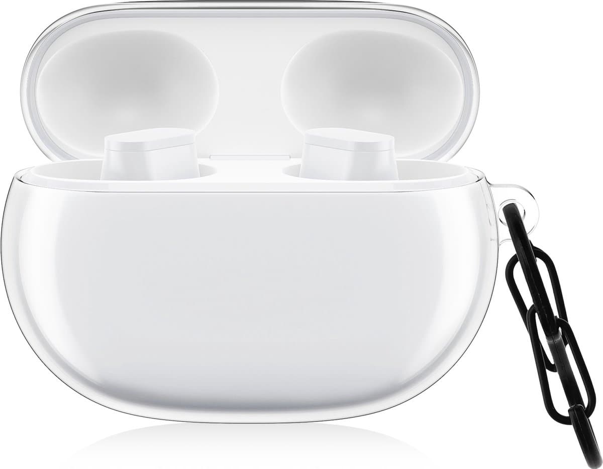kwmobile Earphones Case for Beats Studio Buds Case - Clear TPU Silicone Earbuds Cover - Transparent — afbeelding 1