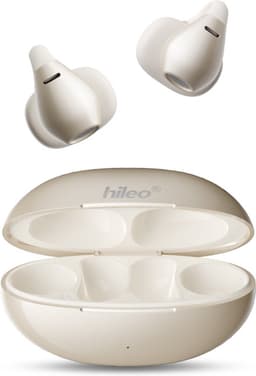 hileo hi86 - Draadloze Oordopjes met Oplaadcase – Beige - Ear clip Air Conduction - Sport - Open-Ear - Bluetooth V5.4 – Draadloze oortjes – Geschikt voor IOS/Android - HD audio — thumbnail 4