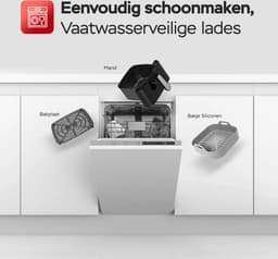 Turbotronic Airfryer XL AirChef - 5L - 1600W - Heteluchtfriteuse - Dual Heating - 50ºC tot 200ºC - 10 Kookprogramma's - Zwart — thumbnail 6