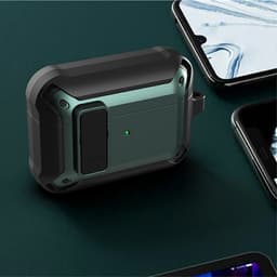 Cazy hoesje geschikt voor Airpods 3 - Armor Hoesje - Zwart — thumbnail 2