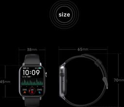 SAMTECH Smartwatch - Heren & Dames – horloge – met HD Touchscreen - Stappenteller, Calorie Teller, Slaap meter – Groen/Turquoise — thumbnail 3