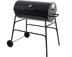 XL Houtskool Barbecue - BBQ - Verrijdbaar - Cilindervorm - Buitenkeuken