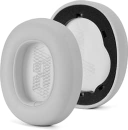Oorkussens Geschikt Voor JBL Live 650BT NC / 660 NC - 2 Stuks - Zacht Schuim - Eiwitleer - Grijs — thumbnail 1