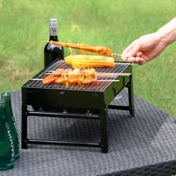 Portable Houtskool BBQ - Barbecue - Inklapbaar - Barbecue Houtskool - Tafel Grill - Camping - Strand - Festival - Park — thumbnail 5