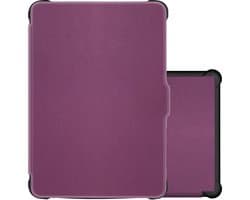 Hoes Geschikt voor Kobo Clara HD Hoesje Bookcase Cover Book Case Hoes Sleepcover - Paars