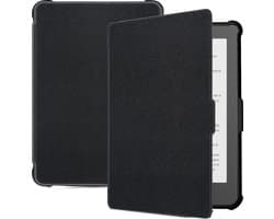 Hoes Geschikt voor Kobo Clara HD Hoesje Bookcase Cover Hoes - Hoesje Geschikt voor Kobo Clara HD Hoes Cover Case - Zwart