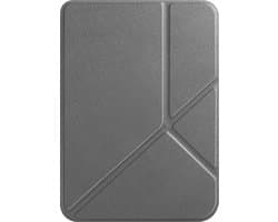 Hoesje Geschikt voor Kobo Clara BW Hoes Book Case Trifold - eReader Hoes Geschikt voor Kobo Clara BW Hoesje Book Cover - Grijs