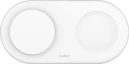 BELKIN Belkin 2in1 Qi2 15w Magnetic Charging Pad, Wit - Geschikt voor MAGSafe Draadloze oplader — thumbnail 3