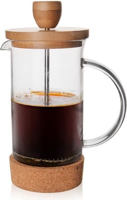 Cafetiere Glas 400 ml - French Press Koffiezetapparaat - Koffiemaker - Koffie - Koffiepot - Theepot — thumbnail 1