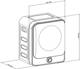 GreenBlue GB415 - Wasdroger - Condensdroger - Elektrische wasdroger - 3kg lading - 5 Programma`s - Wit / Zwart — thumbnail 4
