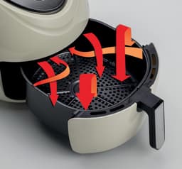 ARIETE 4618/02 Air Fryer XXL Heteluchtfriteuse - 1800W - 5,5 liter - Digital Touchscreen - 7 Automatische Programma's- Beige — thumbnail 4