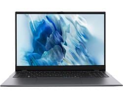 Chuwi GemiBook Plus Intel® N N100 Laptop 39,6 cm (15.6") Full HD 16 GB LPDDR5-SDRAM 512 GB SSD Wi-Fi 6 (802.11ax) Windows 11 Home Zwart, Grijs