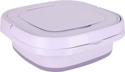 Mini Draagbare Kleine Opvouwbare Reiswasser Wasmachine - Kleding & Lingerie - 11L - Paars - Ideaal voor onderweg of op de camping — thumbnail 4