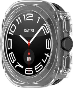 Hard Plastic Hoesje Geschikt voor de Samsung Galaxy Watch Ultra 47 MM - Sterk Materiaal - Transparant — thumbnail 4