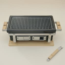 Samurai Grill - Rechthoekige Shichirin BBQ - Seizoenstunter - Tafelgrill - Hibachi - Japanse BBQ Grill - Keramische Yakitori Grill - Geschikt voor Binchotan Houtskool - 2 t/m 6 Personen - Grilloppervlakte 34 x 17,4 cm — thumbnail 3