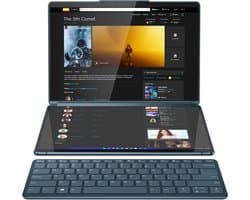 Lenovo Yoga Book 9 13IRU8 Intel® Core™ i7 i7-1355U Hybride (2-in-1) 33,8 cm (13.3") Touchscreen 2.8K 16 GB LPDDR5x-SDRAM 1 TB SSD Wi-Fi 6E (802.11ax) Windows 11 Home Engels Blauwgroen