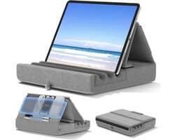 Tablet Kussenhouder - Opvouwbare Tablet Standaard - Zachte Pad Dock met Zak - Tabletkussen - Tablethouder