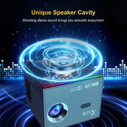 Xnano Draagbare beamer X3 2024 - FULL HD - 1280x720 - 4k decoding - 6000 lumen - RGB effecten - Speaker - HDR10+ - Android 9 - AI voice intelligent - EK Voetbal 2024 — thumbnail 3