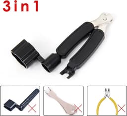 3 in 1 Guitar Tool - Snarenwinder - String Winder - String Cutter - Bridge Pin Puller - Peg Winder - Onderhoudsset voor gitaarsnaren - LOUZIR — thumbnail 3
