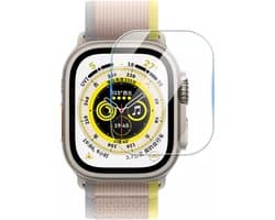 Strap-it Glass Screen protector - Geschikt voor Apple Watch protector - Bescherming voor Ultra - Glas - Screen protector geschikt voor Apple Watch Ultra screenprotector