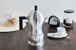 Alessi Percolator Pulcina - MDL02/3 B - Zwart - 3 kops - door Michele De Lucchi — thumbnail 3