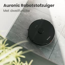 Auronic Robotstofzuiger - Met Dweilfunctie - WiFi en App - Laadstation - Huisdieren - Dweilrobot - Laser Navigatie - Automatisch Leegstation - Zwart — thumbnail 2