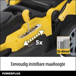 Powerplus Elektrische Grasmaaier POWXG6281 - 2000 W, 420 mm Ø grasmaaier met grasopvangbak, mulching en achteruitworp — thumbnail 5