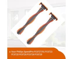 Replacements® - Borstels geschikt voor Philips Speedpro - 2 stuks - FC6721 t/m FC6729 - vervangt onderdeel CP1913/01