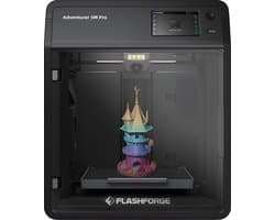 Flashforge Adventurer 5M Pro High Speed 3D Printer 600mm/s Touchscreen – Gebruiksvriendelijk - Quick-Detach Nozzle - Dual HEPA Filter – 220×220×220 mm - WiFi - Live Video Monitor - Smart App