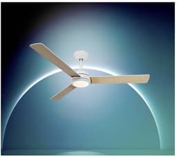 Philips Civx Plafondventilator met LED-lamp - 3 Bladen - Diameter: 132cm - Drie tinten wit licht (3000K / 4300K / 6500K) - Dimbaar tot 10% - Afstandsbediening - Wit of Licht hout - 2500 Lumen — thumbnail 4